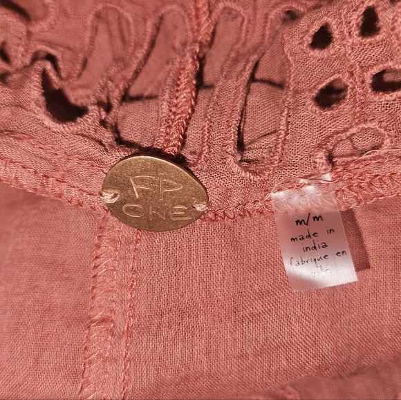 Free People Boho Flowy Mini Dress - Size Medium - Picture 5 of 6